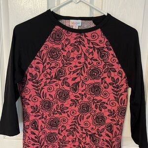 LuLaRoe simply Comfortable 3/4 sleeve floral tunic